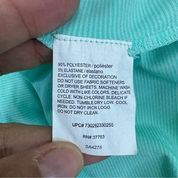 Callaway Opti Dri Green Striped Golf Polo Shirt Mens size Large Short Sleeve - Picture 11 of 12